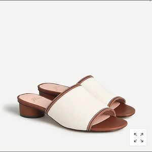 J. Crew Canvas Side with Rounded Heel- Size 7 NIB